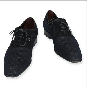 Louis VUITTON NAVY MONOMINI/IDYLLE Business Shoes